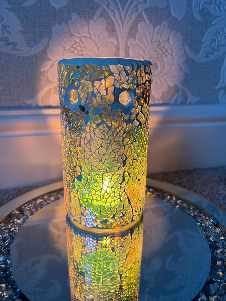 Iridescent Crackle Glass Burner