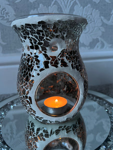 Gunmetal Grey Cracked Glass Burner