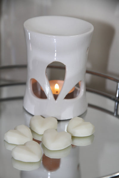 White 9cm Cut Out Oil Burner